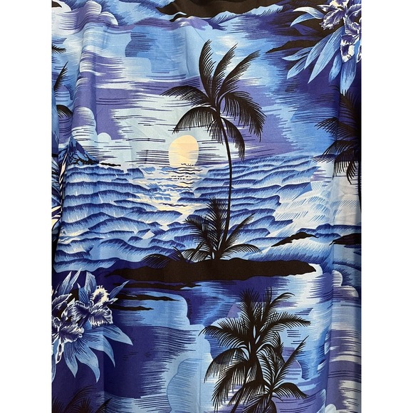 King Kameha Shirt Men's XL Lightweight Floral Hawaiian Tropical Pocket - Picture 6 of 10